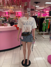 Wild West Fringe Top